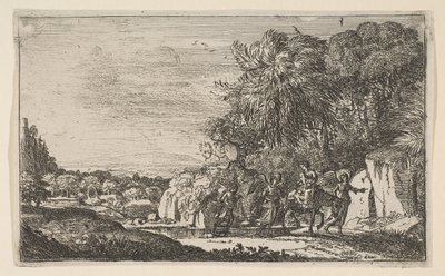 मिस्र में उड़ान, ca. 1630-1631। द्वारा क्लाउड लोरेन