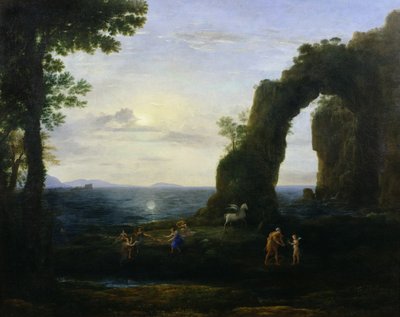 मेडल के प्रमुख के साथ कोरल या पर्सियस की उत्पत्ति द्वारा Claude Lorrain