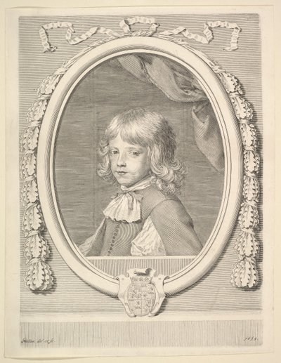 लुई-जोसेफ डी लोरेन, ड्यूक डी गुइसे, एक बच्चे के रूप में, 1659। द्वारा क्लॉड मेलन