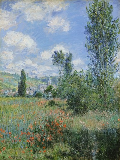 Vétheuil का दृश्य। 1880 द्वारा Claude Monet