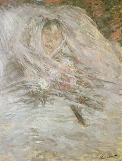 कैमिल मोनेट (1847-79) ने अपने डेथबेड पर, 1879 द्वारा Claude Monet