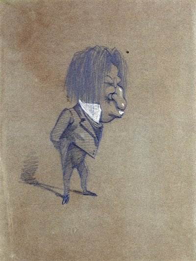 जूल्स ह्यूसन का कैरिकेचर (1821-89) &39;चंपफ्लेरी&39;, 1858 (कागज पर पेंसिल अऊ गौचे) द्वारा क्लाउड मोनेट