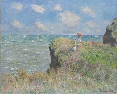 1882 में पौरविले में क्लिफ वॉक द्वारा Claude Monet