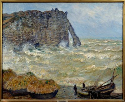 Etretat पर चट्टान द्वारा क्लाउड मोनेट