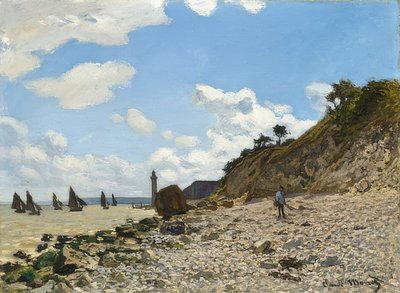 होनफेलुर बीच। 1864-1866 द्वारा Claude Monet