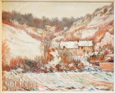 Falaise पर हिम प्रभाव (Schneestimmung bei Falaise) द्वारा क्लाउड मोनेट