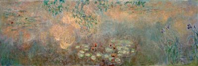 पानी लिली तालाब irises के साथ द्वारा Claude Monet