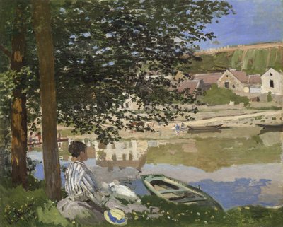 बैंक ऑफ़ द सीन पर, बेनेकोर्ट, 1868 द्वारा Claude Monet