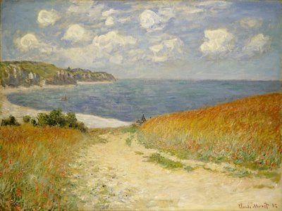 1882 में पोर्विल में गेहूं का रास्ता द्वारा Claude Monet