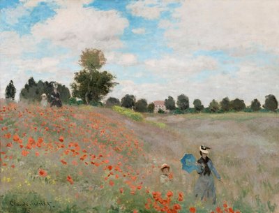 पोपी फील्ड, 1873 द्वारा Claude Monet