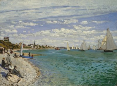 सांटे-एड्रेसे में रेगाटा। 1867 द्वारा Claude Monet