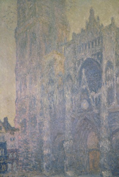 रॉयन कैथेड्रल, हार्मनी इन व्हाइट, मॉर्निंग लाइट, 1894 द्वारा क्लाउड मोनेट