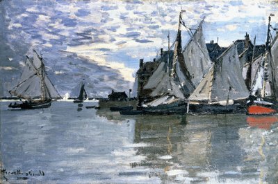 सेलिंग बोट्स, c.1864-1866 द्वारा Claude Monet