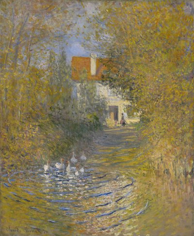 द गीज़, 1874 द्वारा Claude Monet
