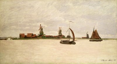 जैंडम में आउटर हार्बर, 1871 द्वारा Claude Monet