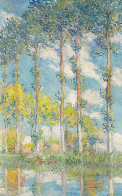 पॉपलर; लेस पेउपेलर, 1891 द्वारा Claude Monet