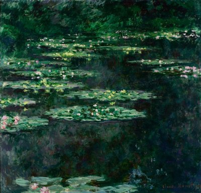 द वाटर लिलीज़ लेस निम्फस द्वारा Claude Monet