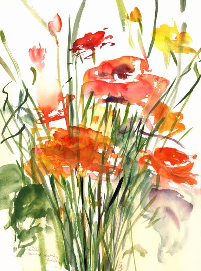 बटरकप, 2001 (वाटर कलर) द्वारा क्लाउडिया हचिंस पुचैवी