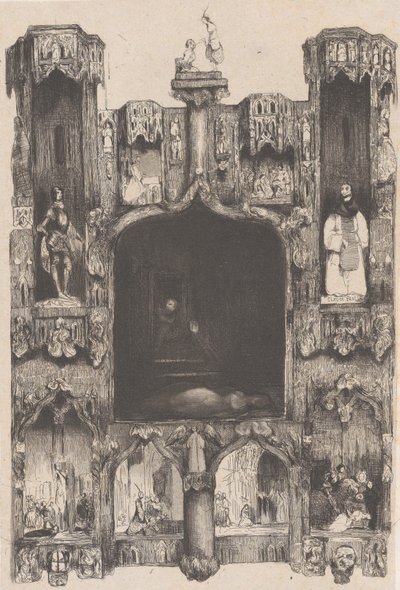 नोट्रे डेम डे पेरिस, 1832। द्वारा सेलेस्टिन नानतेयुइल