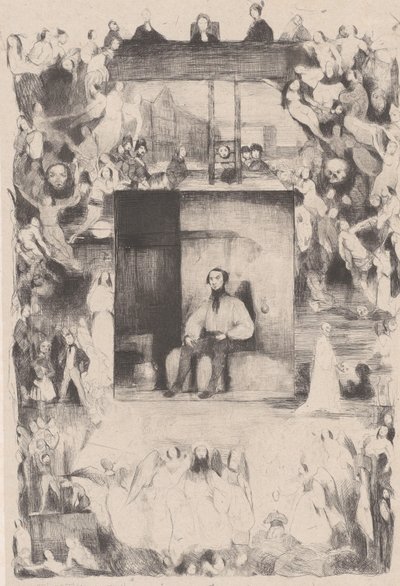 एक निंदित व्यक्ति का अंतिम दिन, 1833। द्वारा सेलेस्टिन नानतेयुइल