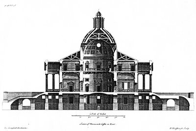 केंट में मेरवोरथ कैसल की धारा, एच। हुल्सबर्ग द्वारा उत्कीर्ण, c.1722-24 द्वारा कॉलन कैंपबेल