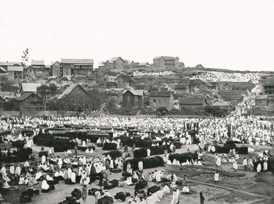 द मार्केट प्लेस, एंटानानारिवो, मेडागास्कर, 1895। द्वारा कर्नल स्टीवर्ट