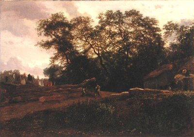 जंगल का किनारा, 1830 के दशक के अंत में (कैनवास पर तेल) द्वारा लगातार एमिल ट्रॉयन