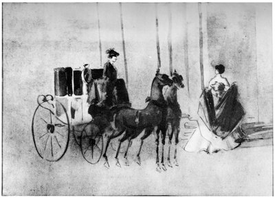 19 वीं शताब्दी, 1930 में बॉल पर पहुँचना। द्वारा कॉन्स्टेंटिन दोस्तों