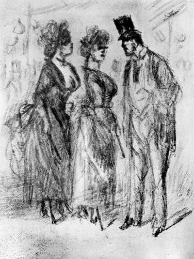 Au Promenoir, 19 वीं सदी, 1930। द्वारा कॉन्स्टेंटिन दोस्तों
