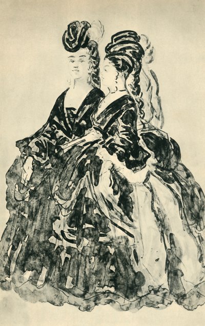 Deux Lorettes, 19 वीं सदी के उत्तरार्ध में, 1943। द्वारा कॉन्स्टेंटिन दोस्तों