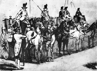 वेटिंग कैरिज, 19 वीं शताब्दी, 1930 द्वारा कॉन्स्टेंटिन दोस्तों