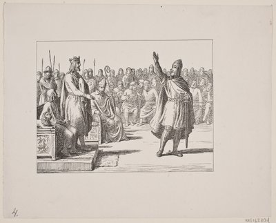स्वेन्ड ग्रंडटविग के लिए चित्रण, quot;मार्सक स्टिग: 13वीं शताब्दी का डेनिश लोक गीतquot;, 1861 द्वारा कॉन्स्टेंटिन हैनसेन