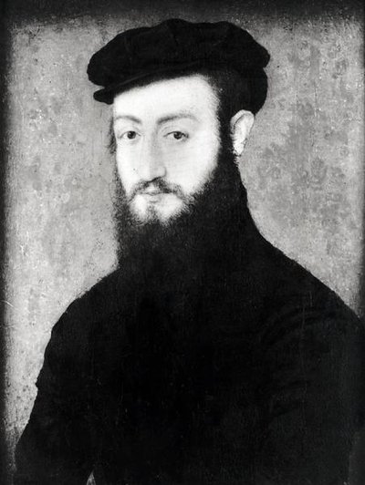 एक सज्जन का पोर्ट्रेट द्वारा Corneille de Lyon attr. to Corneille de Lyon attr. to