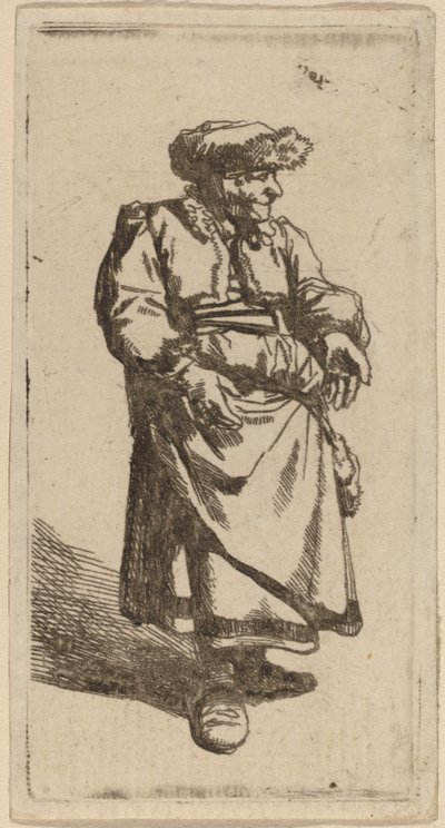 बूढ़ी औरत खड़ी है द्वारा Cornelis Pietersz Bega