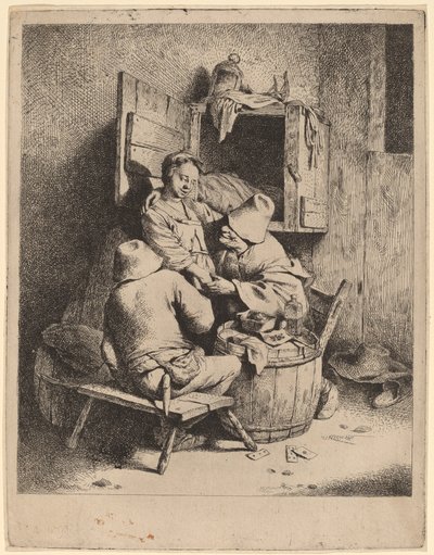 एक युवा सरायपाल की इश्कबाज़ी द्वारा Cornelis Pietersz Bega