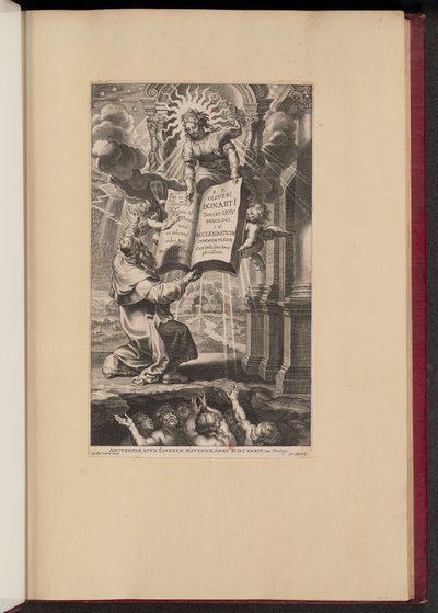ओलिवियर बूनार्ट्स के लिए शीर्षक पृष्ठ quot;इन एक्लेसिएस्टिकव्म कमेंटरीव्स...quot; द्वारा सर पीटर पॉल रूबेन्स के बाद कॉर्नेलिस गाले I