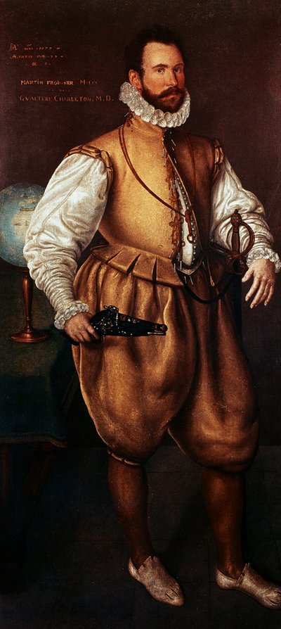 मार्टिन फ्रोबिशर का पोर्ट्रेट, c.1577 (कैनवास पर तेल) द्वारा कॉर्नेलिस केटेल