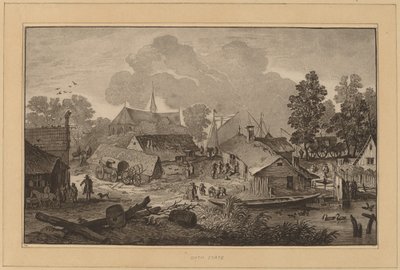 तालाब वाला गाँव द्वारा Cornelis Ploos van Amstel