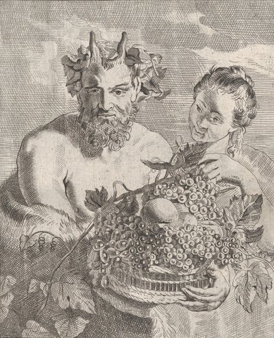 Satyr and Bacchante, ca. 1650-67.  द्वारा कॉर्नेलिस वैन पोलेनबर्ग