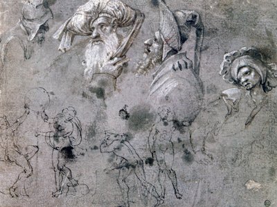 भावों के साथ प्रमुखों का अध्ययन, c1468-1533 द्वारा कुरनेलियुस एंगेब्रेचत्ज़्