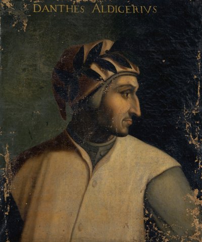 डांटे एलिघिएरी का पोर्ट्रेट, c.1560 द्वारा क्रिस्टोफ़ानो डेल अल्टिसिमो
