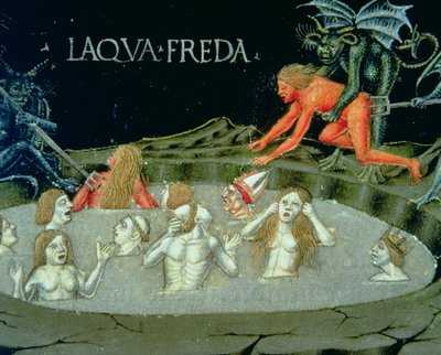 Fol.154r द लास्ट जजमेंट: द पेन ऑफ हेल (वेल्लम) द्वारा क्रिस्टोफोरो डी प्रेडिस