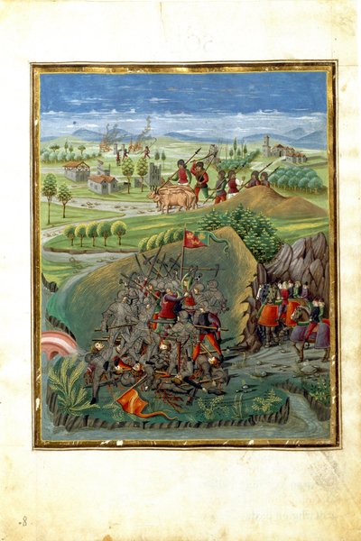 मार्च ग्रह का प्रभाव: युद्ध का दृश्य (लघु, c.1470) द्वारा क्रिस्टोफोरो डी प्रेडिस