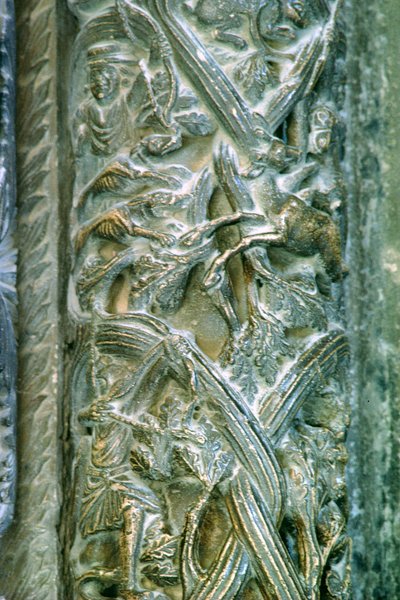 शिकार का दृश्य, पश्चिम पोर्टल का एक विवरण द्वारा क्रोएशियाई स्कूल