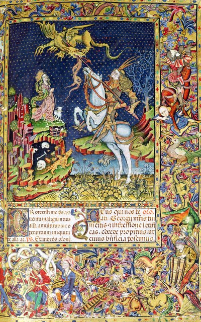 15 वीं -16 वीं शताब्दी के टॉपसको के सेंट जॉर्ज का मिसल द्वारा क्रोएशियाई स्कूल