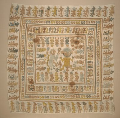 "कैदी" वस्त्र से पैनल, c.1300-1470 (कपास और रंजक) द्वारा संस्कृति चिमु