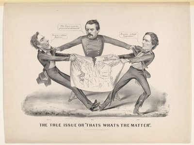 ट्रू इश्यू या थॉट्स द व्हाट द मैटर, 1864। द्वारा कैरियर और Ives