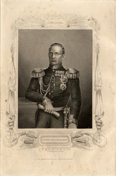 प्रिंस मिखाइल दिमित्रिच गोरखकोव का पोर्ट्रेट 1795-1861, 1856 द्वारा डैनियल जॉन पाउंड