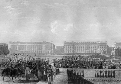 मित्र राष्ट्रों का प्रवेश पेरिस, 1815 c1857 द्वारा डैनियल जॉन पाउंड
