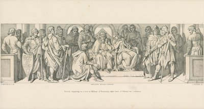 हैरमल्ड, विलियम ऑफ नोर्मंडी की यात्रा पर रवाना होकर एडवर्ड द कन्फैसर की छुट्टी पर जाते हैं द्वारा डेनियल मैक्लिज़
